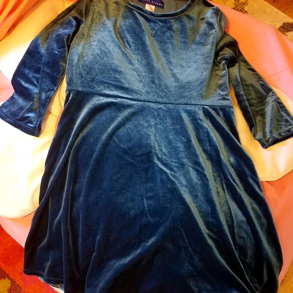 Velvet girls blue dress size 10